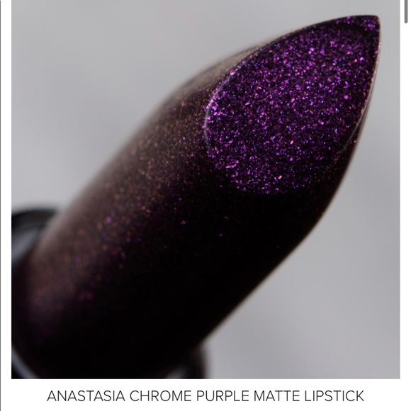 🆕 Anastasia Beverly Hills ‘CHROME PURPLE’ Matte Lipstick - Mini Sized - Picture 6 of 12